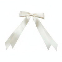 Lustrous Ribbon Knot Jaw Fastener Elegant Design Long Ribbon Knot Fastener Soft and Comfortable All-Matching Hues for Women