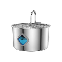 Leakproof Automatic Feline Water Fountain USB Powered Stainless Steel Feline Fountain Replacement Filters Included for Cats, Dogs