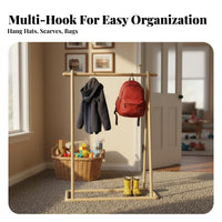 Japanese design children's Clothes Tree Space-Saving Freestanding child's Coat Rack Kid-Safe Design Room Organizer Easy Assembly for children, Toddlers, Parents, Bedroom, Nursery, Playroom, Entrypath