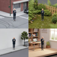 1/64 Scale Figure Realistic Three-Dimensional printedPrinted Miniature Painted Character Models for Hobbyists, Tabletop Scenes