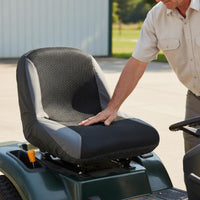 Lawn Mower Seat Cover Breathable Material Riding Mower Seat Cover Vehicle Accessory Resistant Sturdy Duty for Hot Weather