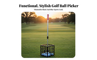 No Bending Golf Ball Retriever Basket Large Capacity Golf Ball Picker Upper Lightweight for Golfers, Seniors, Driving Range, Backyard