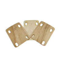 3 Pieces Guitar Neck Shim Screw-on Guitar Neck Shims Wooden for Guitarists