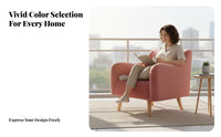 Nordic Design Scalloped support Armchair Light Luxury Single Sofa Modern design Lounge Chair Ergonomic supportrest for Adults, Homeowners, Renters, Living Room, Balcony, perusing corner, Home Office