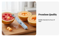 3 in 1 Fruit Baller Stainless Steel Water Fruit Spoon Tool Fruit Spoon Multifunctional Fruit Carving for Parties
