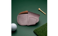 Hook-and-Loop Closure Closure PU Leather Putter Cover Fitted Golf Putter Cover Stitched Edges Club Protector Safeguarding