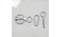 3 Pieces Horse Tie Loop with Bolt Secure Hitching Loop Tying Kit Heavy-Duty Hardware Long-Lasting for Farmers, Barns, Stables