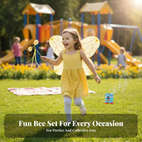 Bee Costume Set Eye-Catching Design Bumblebee Costume Attachments Set Lightweight Bee Dress-up Props for Women, Stage Performances, Halloween
