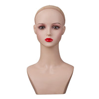 Hairpiece Stand Head Photo Prop Fake Head Model Heavy Duty Display Fixture for Salon