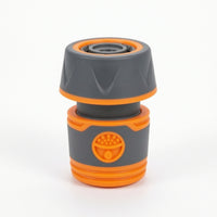 Garden Hose Quick Connector Easy Connect Quick Connector with Rubber Grip Hose Coupler Leak-Unobstructed Tight Secure Fit