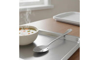 Stainless Steel Soup Spoon and Heavy-Duty Thickened Steel Spoon Rust-Resistant Tableware for Children, Cafeteria, Home Dining, Restaurant