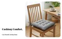 Chair Pad with Ties Easy to Clean Dining Chair Seat Pad Sturdy Square Seat Cushion with Ties for Homeowners, Students, Indoors, Living Room, Patio