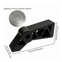 Triangular Cutouts Puck Screen Bracket Geometric Espresso Puck Screen Holder Matte Dark Water-Distribution Bracket Compact