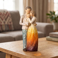 Faceless Sculpture Hand-Painted Human Figurine Gradient Abstract Figurine for Collectors, Shelf, Mantel, Desk