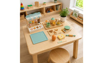 Kids Tea Party Set Role Play Wooden Tea Set Comprehensive for 36 Months and Up