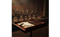 Orchestral Music Rod Solid Wood Wooden Conductor Rod Ergonomic Ergonomic Metal Handle Conductor Rod for Conductors, Concert, Rehearsal
