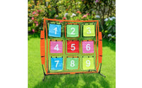 Throwing Net with Target Pockets Numbered Practice Net with Target Pockets Portable Accuracy for Families