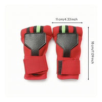 Padded Open-Finger Glove Secure Glove with Wrist Wrap Adjustable Training Gloves Breathable for Boxers