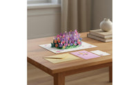 Laser Cut Mother's Day Greeting Card Creative Gift 3D Standing Card Intricate Details Paper Flower Arrangement Long-Lasting Keepsake for Mothers, Grandmothers, Wives