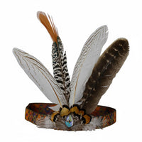 Indian Design Headdress Handmade Feather Headband Festival Wear for Adults