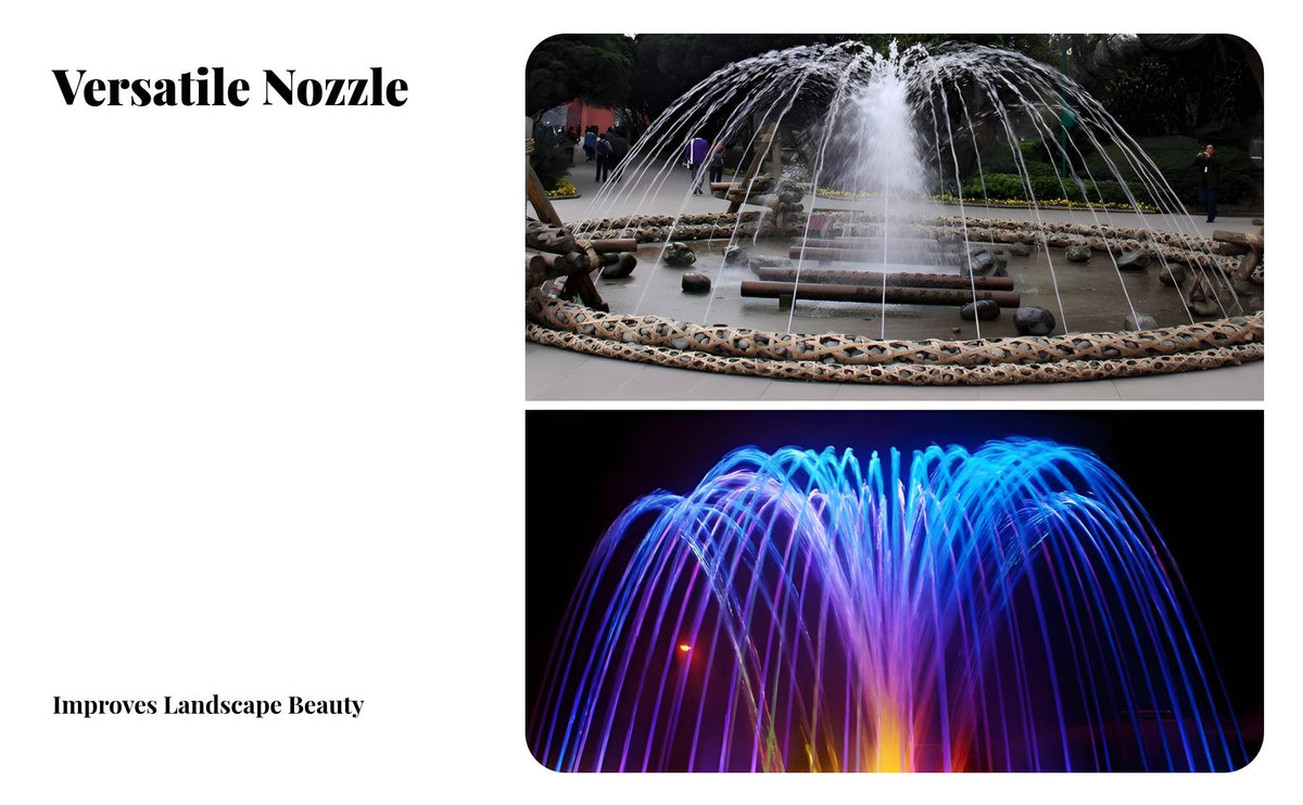 Long-Lasting Brass Fountain Nozzle Adjustable Fountain Nozzle Heavy Duty for DIY Enthusiasts, Outdoor, Garden