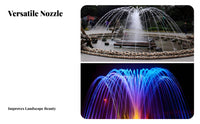 Long-Lasting Brass Fountain Nozzle Adjustable Fountain Nozzle Heavy Duty for DIY Enthusiasts, Outdoor, Garden