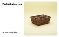 Woven container Set with Liners adaptable Household Storage Rustic and design