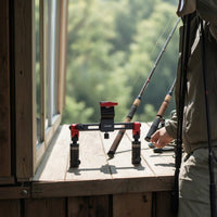 Anti-Slip Fishing Rod Holder with Dual Clamps Adjustable Fishing Rod Holder with Clamp Corrosion-Resistant Long-Lasting for Anglers, Fishermen