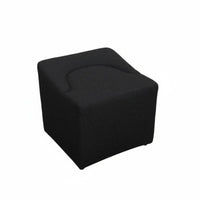 Nordic design Sculptural Cube Stool plush fabric Upholstery Ottoman adaptable Footstool Low Maintenance for Interior Design fans, Adults, Homeowners, Living Room, Lounge Area, Bedroom, Entrypath