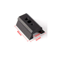 Three Mounting Holes Base Block Aluminum Alloy Pad for Telescope Setup