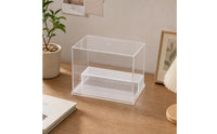Dustproof Display Box with Steps Stackable Acrylic Display Box High Clarity Showcase Multi-Functional for Shelf, Desk