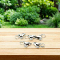 5 Pieces Miniature Gravy Boat Collectible Dollhouse Gravy Boat Silver Dollhouse Tableware for Crafters, Diorama