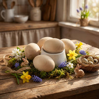 Easter Painting Egg Ready to Paint DIY Decorative Egg Smooth Surface Holiday Decoration for Kids, Children, Classroom Activities, Art Class