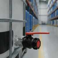 Tote Ball Shutoff Mechanism Alkali Resistant Water Liquid Container Tank Drain Adapter Connector Heavy Duty