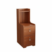 Space-Saving Design Narrow Bedside Locker Lockable Top Drawer Narrow Storage Cabinet Slim contour Nightstand Modern design for Apartment Dwellers, Students, Homeowners, Small Spaces, Dorm Room