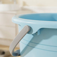 Ladle and Wash Basin Set with Large Capacity Cleaning Bucket for Students, Round Shape Up Bowl with Matching 3-Piece Bathing