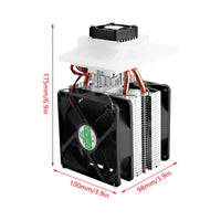 12V Peltier Heatsink Module Kit Assembled Semiconductor Cooling Module Thermoelectric Cooling System Small for Hobbyists