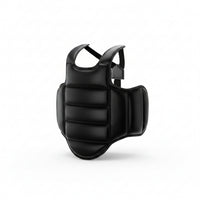 Combat Arts Chest Protector Segmented Padding Sparring Vest Padded Training Vest Contoured Fit Adjustable Sparring Chest Guard
