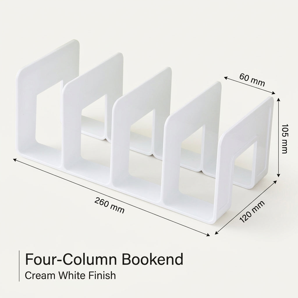 Book Shelves Desktop Organizer, Small Bookcase with 5 Tier Multi-Compartment Design, Desk Storage Rack for Office and Home, Modern Minimalist