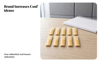 10 Pieces Rounded Tip Saxophone Cane Reed Piece Tapered Design Natural Cane Reed Piece Smooth Surface Woodwind Accessory Light Wood Color