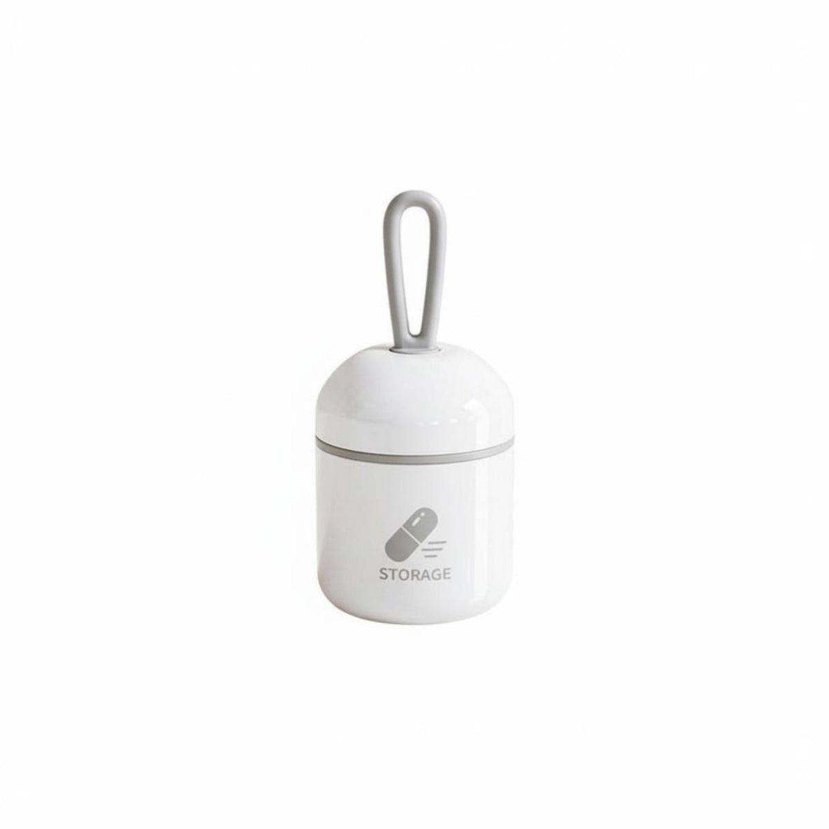 4-Compartment voyage Box small Size medication Container Snap Closure