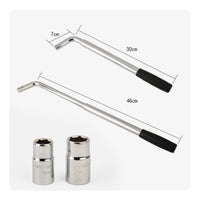 Telescopic Lug Wrench Chrome Vanadium Steel Car Tire Removal Tool for Garage