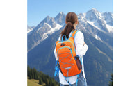 Lightweight Travel Backpack Scratch-Resistant Hiking Rucksack Reflective Strip Biking Backpack for Mountaineering