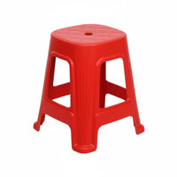 Thickened Design Stackable Square Stool Space-Saving Household Furniture Sturdy Backless Seat Easy to Clean for Families, Office Workers, Living Room, Kitchen, Bedroom, Bathroom