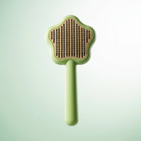 Cat Brush and Pet Hair Remover for Dog Grooming, Self Cleaning Dog Brush with Release Button, Round Head Comb for Cat Grooming, Shedding Tool