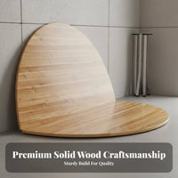 Round Folding Table Foldable Round Wood Folding Table Space-Saving for Restaurant Owners, Homeowners, Banquets, Parties, Weddings
