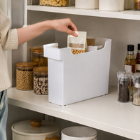 Small Drawer Organiser for Toiletries, 18L White Japanese Style Storage Boxes, Untreated Material Craft Supply Box