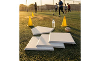 4 Pieces Home Plates and Bases Raised Border Rubber Baseball Bases Flat Profile Athletic Gears