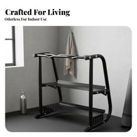 Space Saving Design Dumbbell Storage Rack Heavy Duty Steel Home Gym Storage Rack High Load Bearing Multi-Functional Weight Holder Non-Slip Base