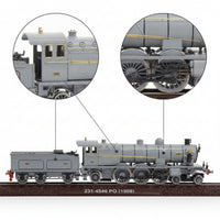 1/87 HO Scale Steam Train Model Detailed Toy Train for Desk